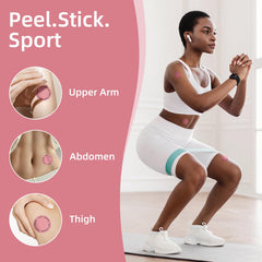 Patch applied to skin demonstrating wearability