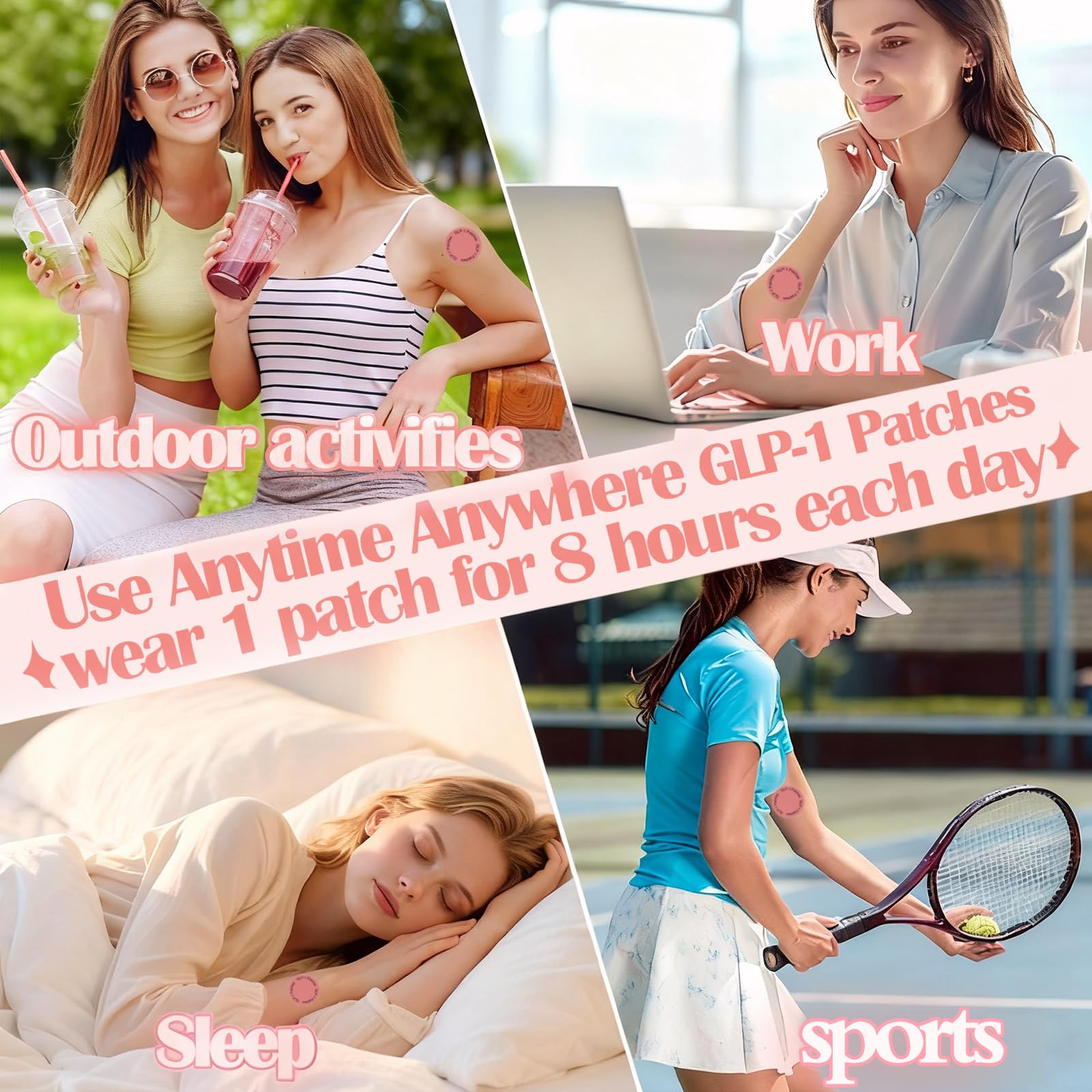 Three-month supply of GLP-1 patches