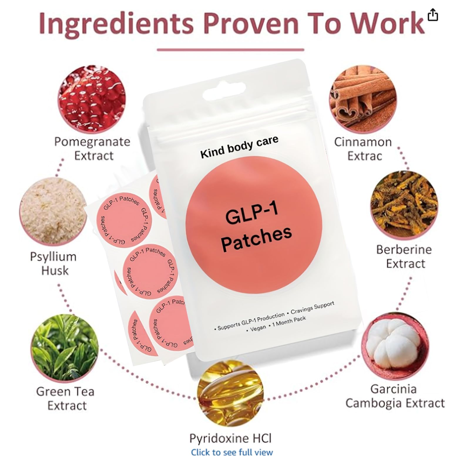 Patch design highlighting plant-based materials