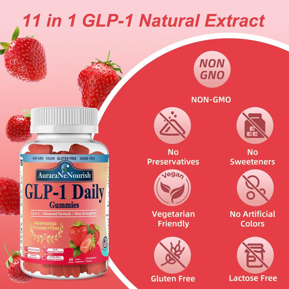 Gastrointestinal health and nutrient absorption with GLP-1 probiotic gummies