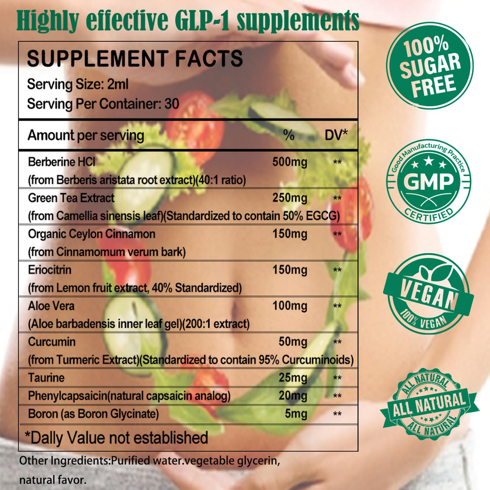 Manufactured in a cGMP-certified facility; non-GMO