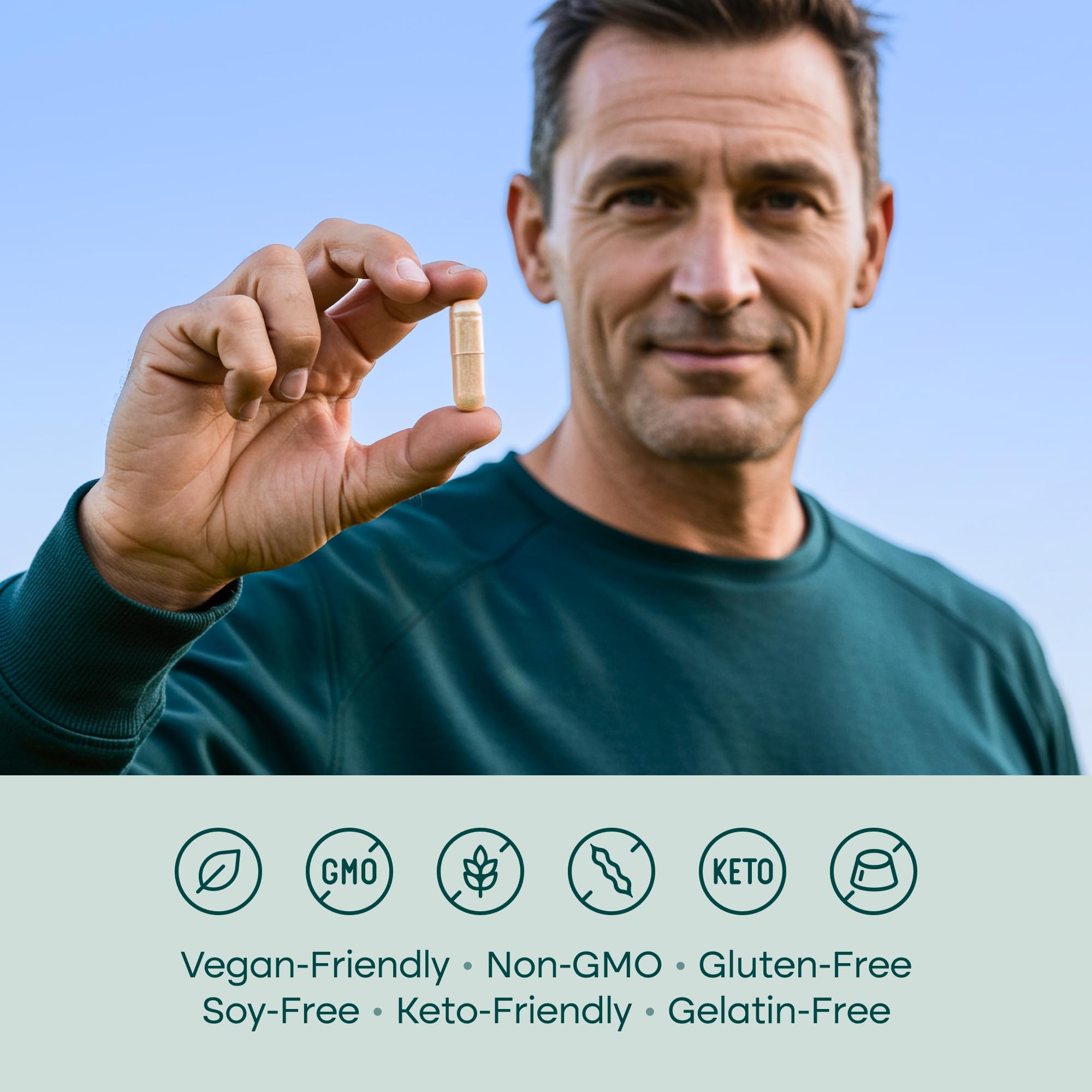Lifestyle image showing balanced meals and gut health focus