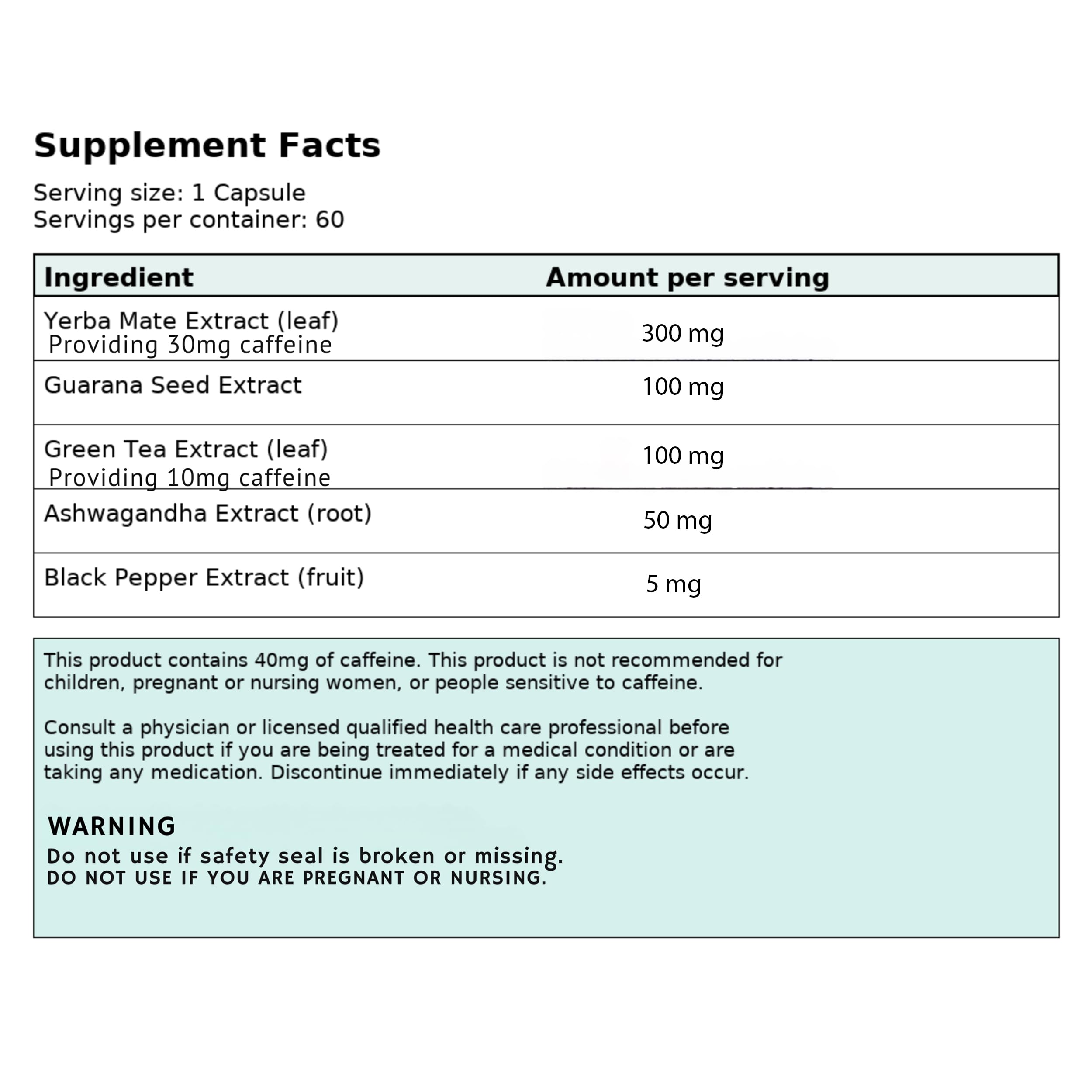 Product info card and packaging design