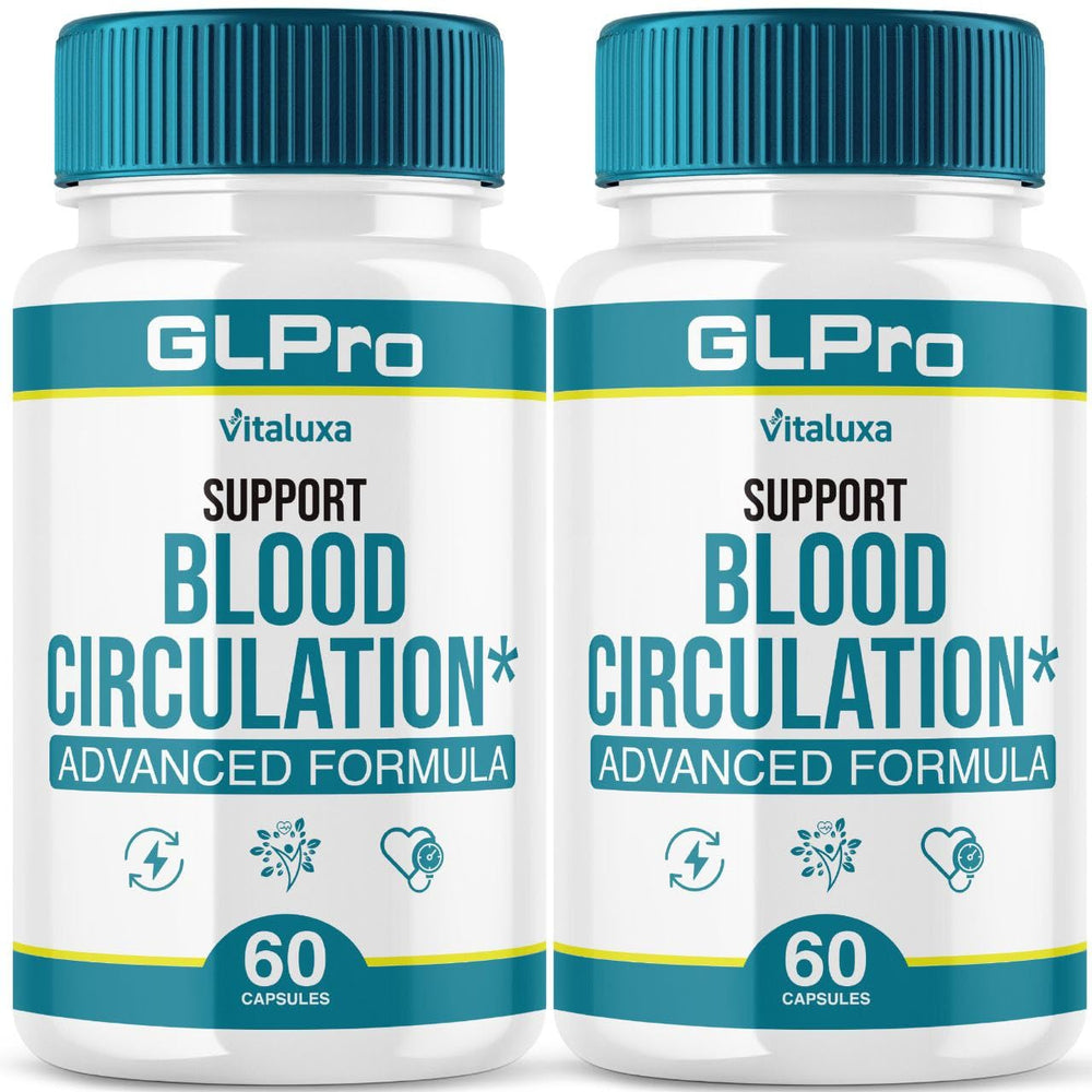 Front view of GLPro Blood Support Capsules bottle
