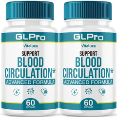 Front view of GLPro Blood Support Capsules bottle