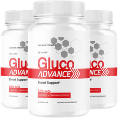 Three-pack Gluco Advance packaging