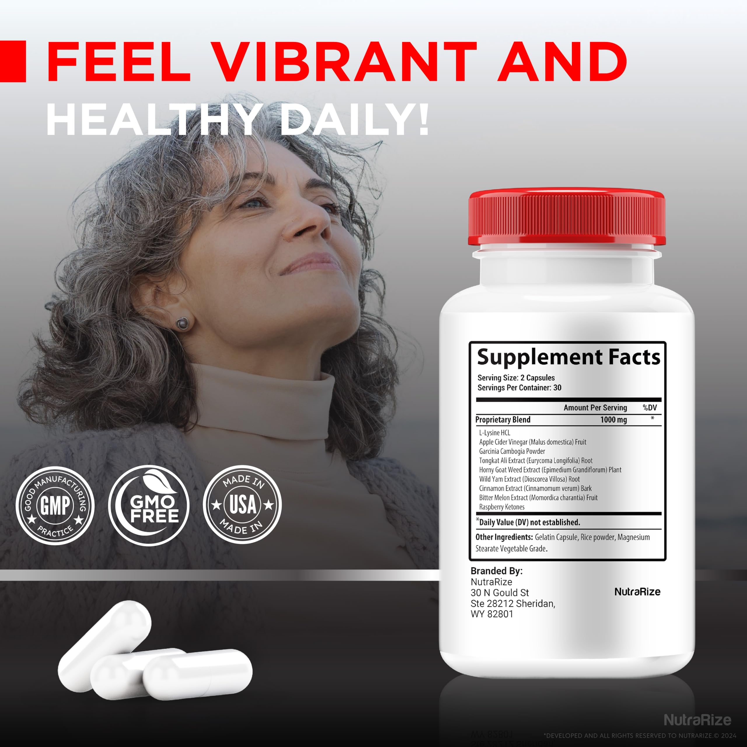 Gluco Renu 120 capsule bottle on white background