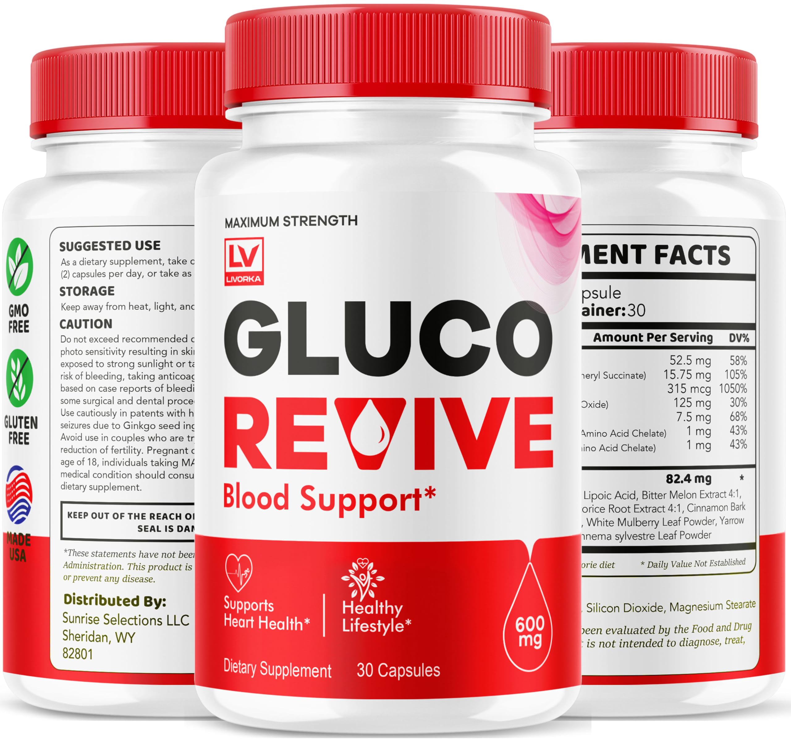 Gluco Revive 3 Pack product display