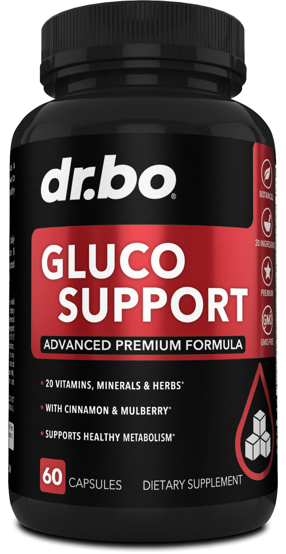 Gluco Support capsules front bottle