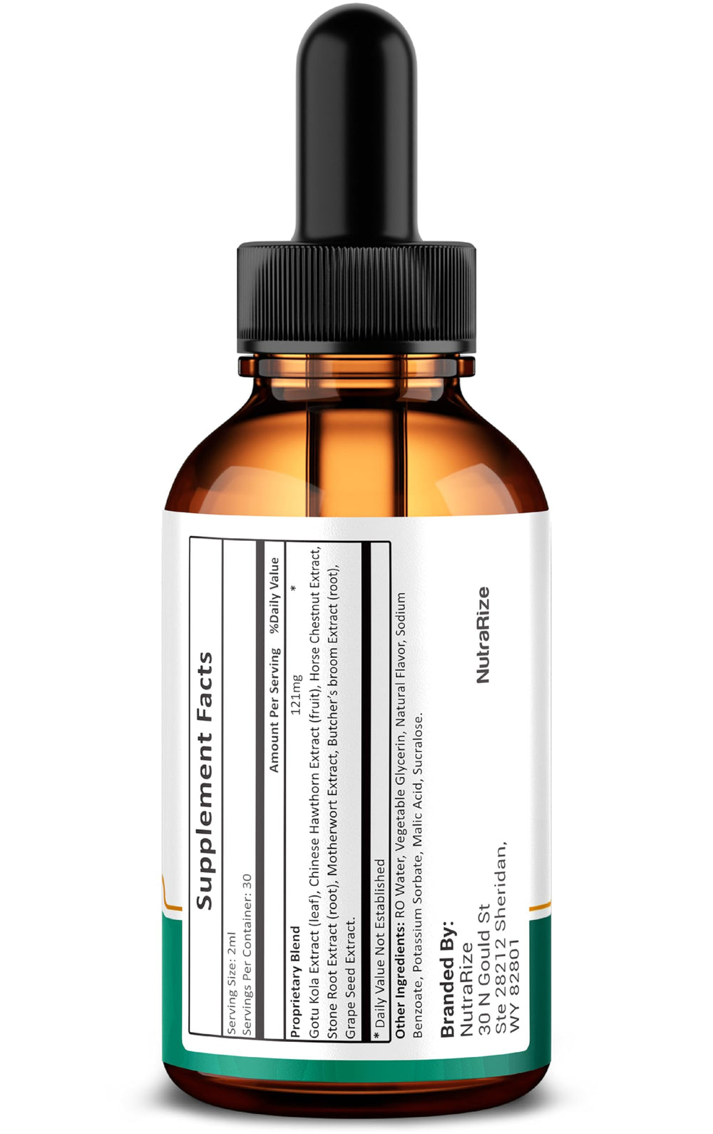 Gluco Tonic natural formula label close-up