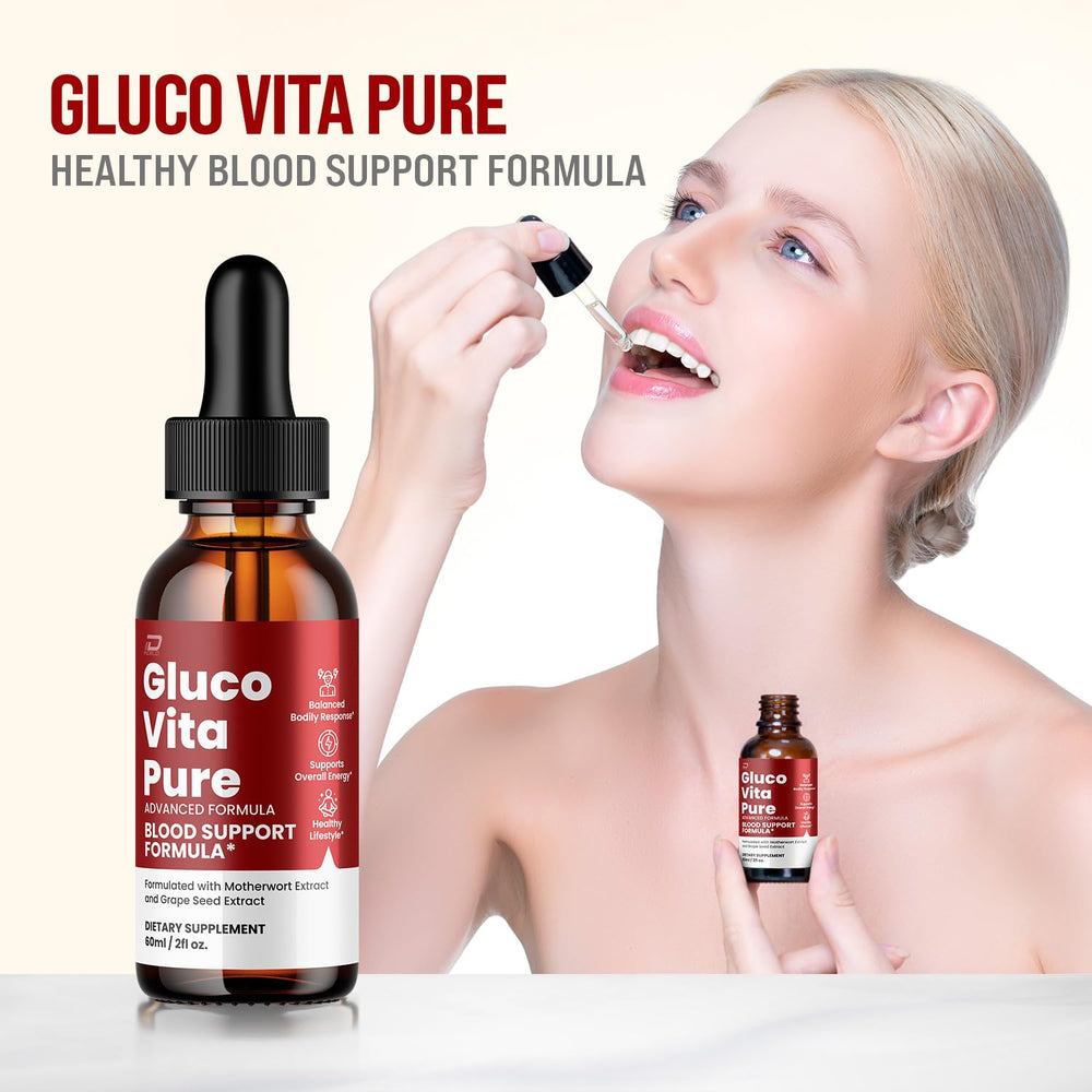 Gluco Vita Pure Drops bottle back label
