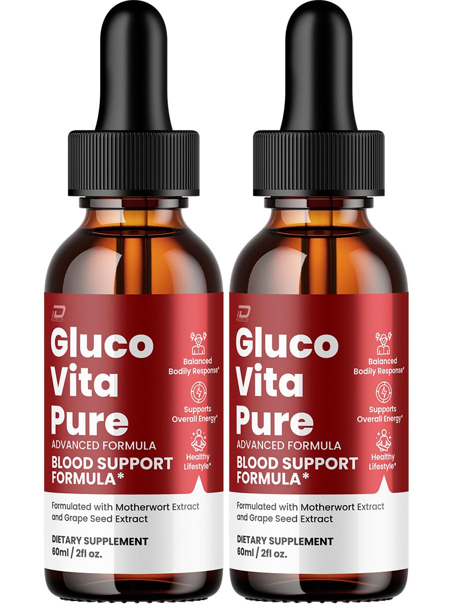 Gluco Vita Pure Drops bottle front view