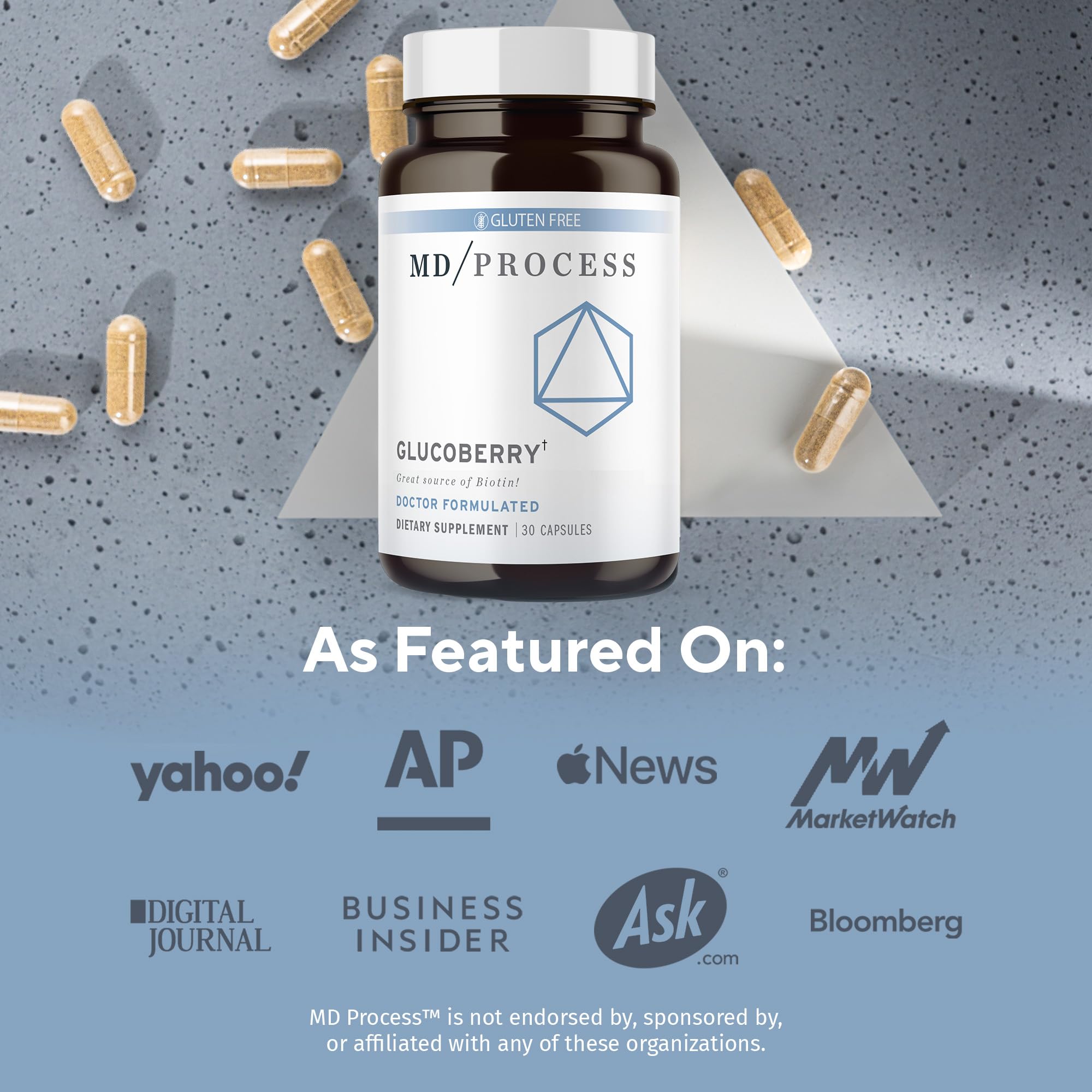 GlucoBerry capsules ready for daily use