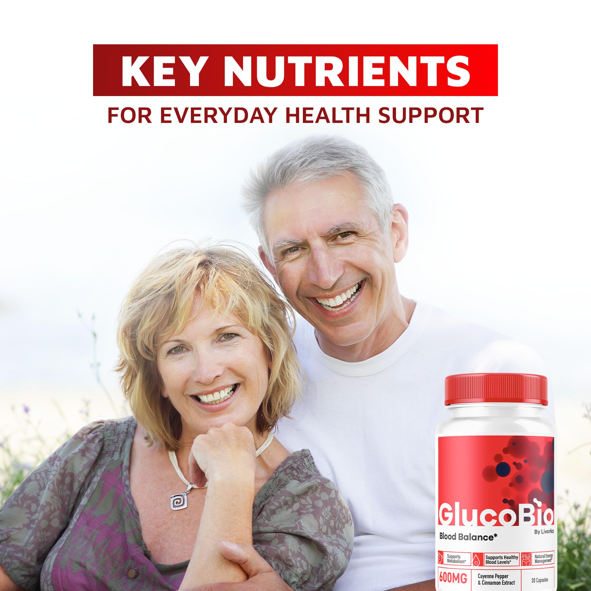 GlucoBio Capsules bottle label