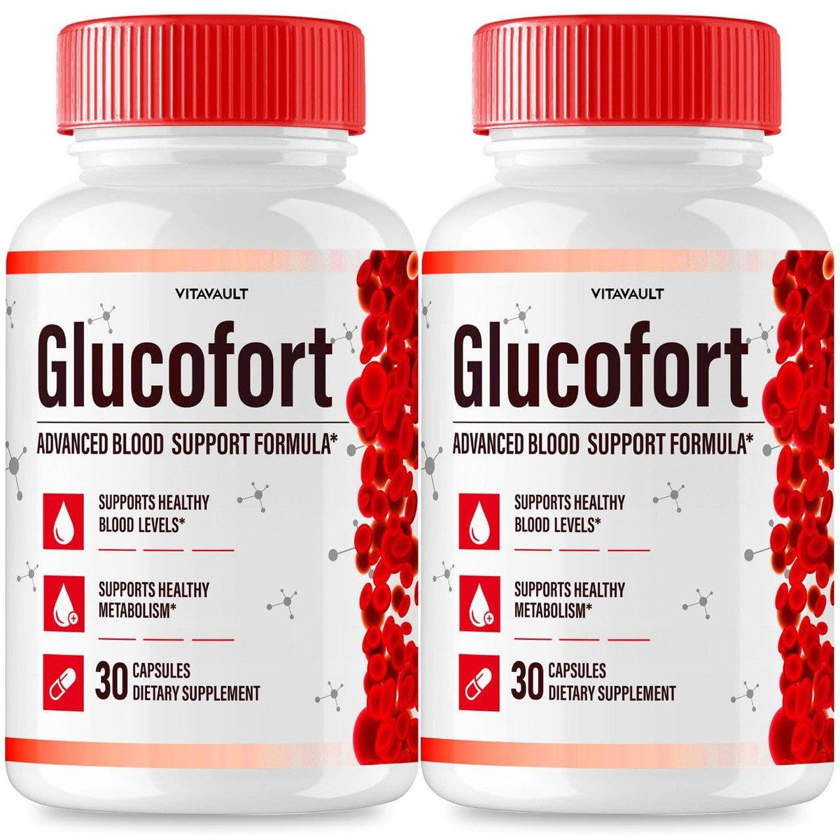 Glucofort Max Advanced Blood Support Capsules - 2 Pack image 1