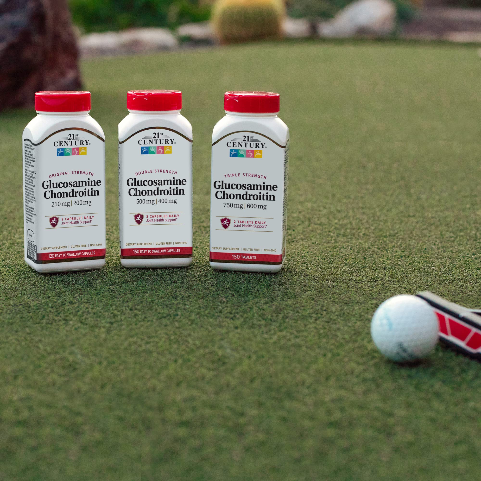 Front label view of the 150-count bottle