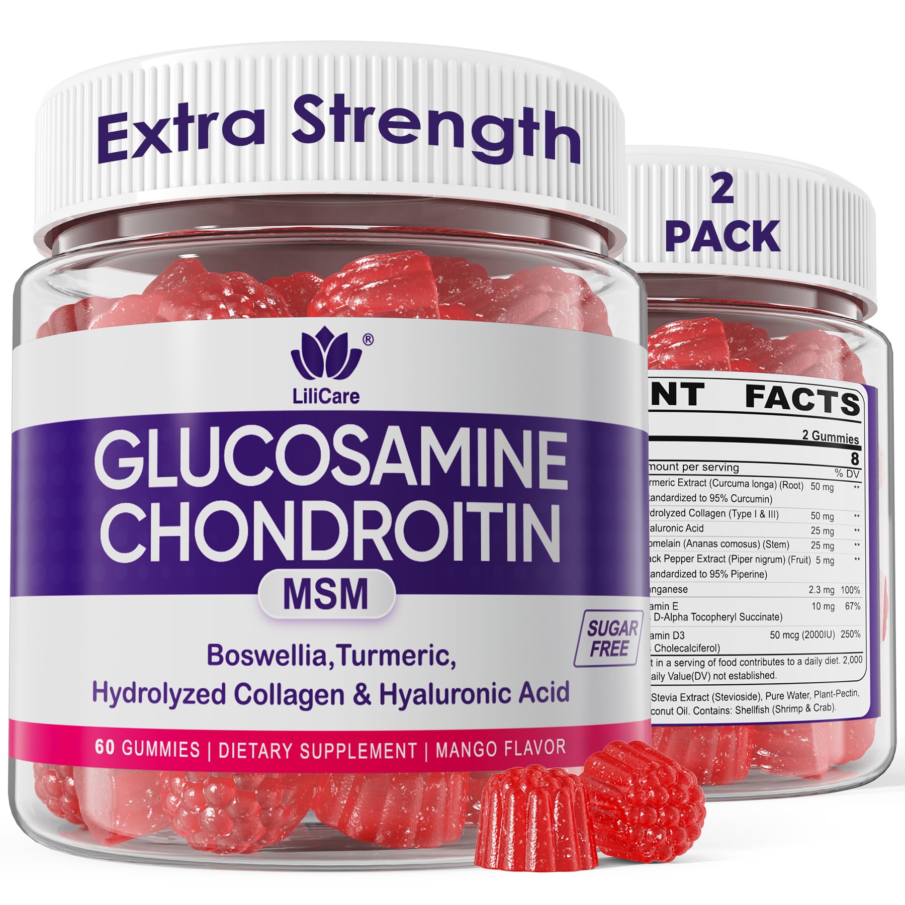 Glucosamine Chondroitin Gummies bottle front view