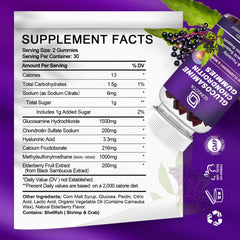 Two-pack Glucosamine Chondroitin Gummies packaging