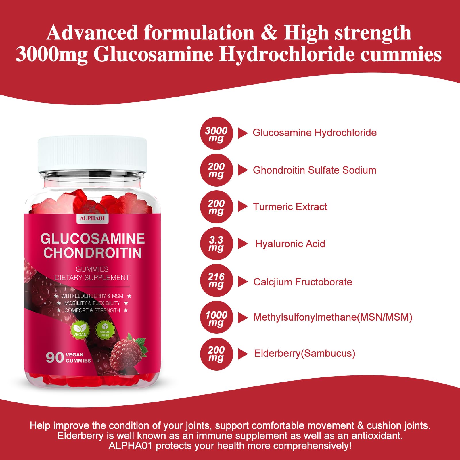 MSM and Elderberry joint support gummies