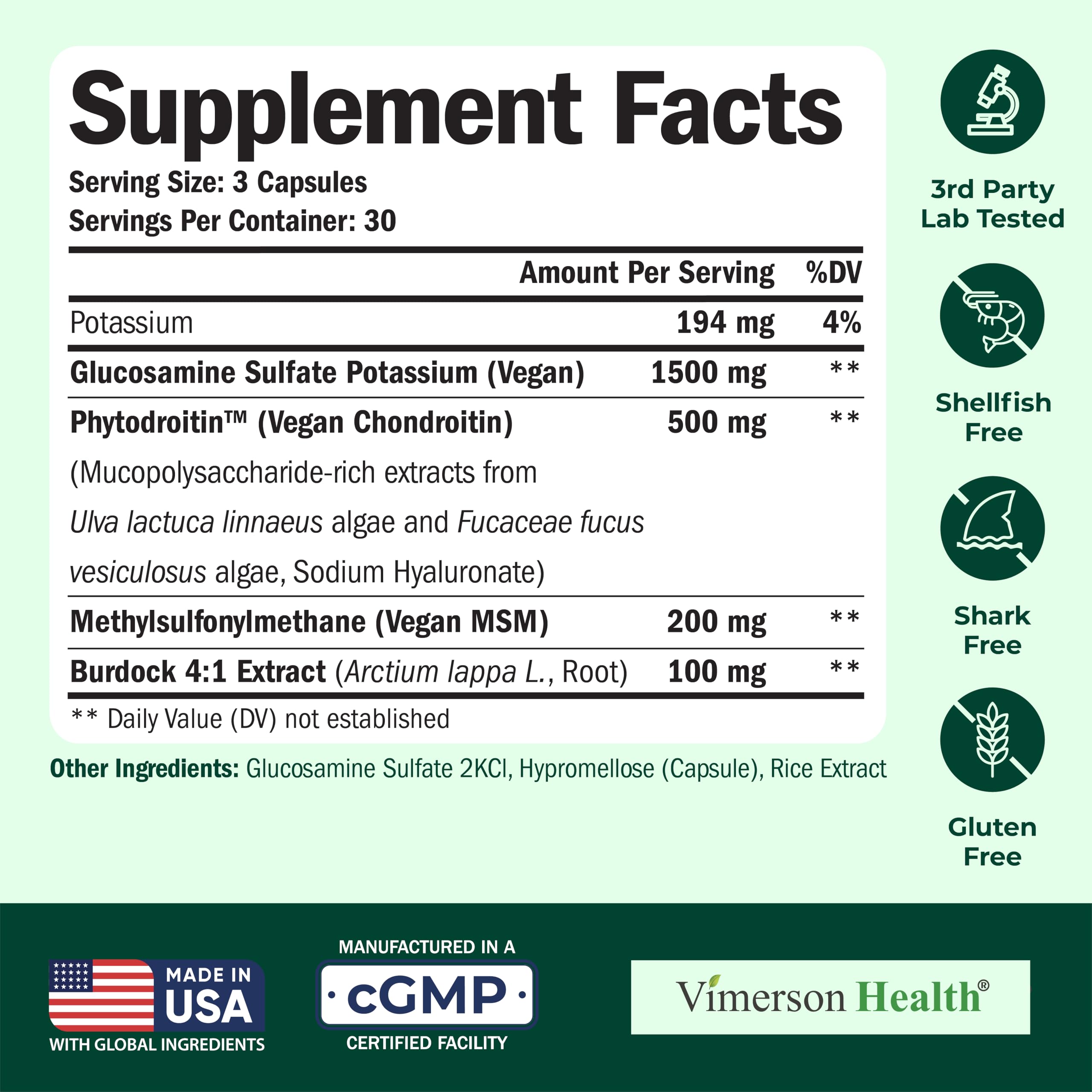 Illustration of vegan chondroitin (phytodroitin) source