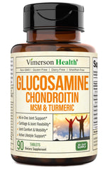 Bottle of Glucosamine Chondroitin MSM 90 tablets
