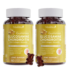 Bottle of Glucosamine Chondroitin MSM Collagen Gummies – extra strength joint support