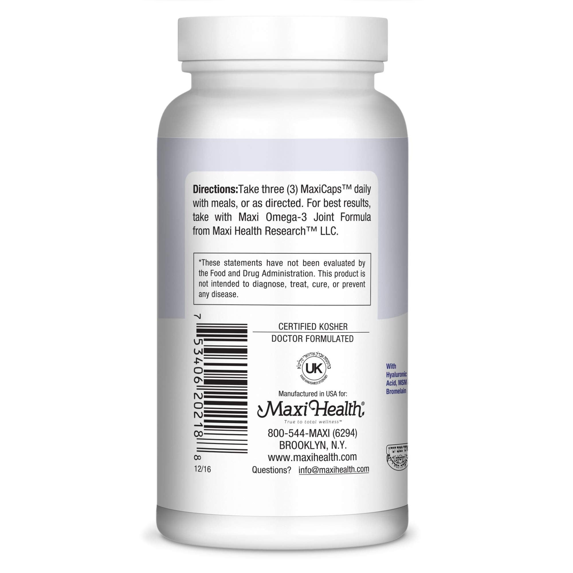 Manufacturing facility in the USA with GMP certification and kosher certifications