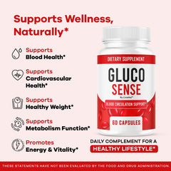 GlucoSense capsules in bottle