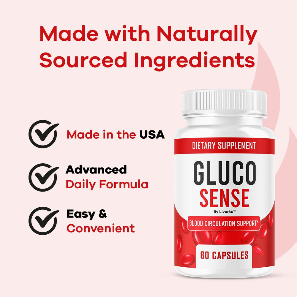 GlucoSense 60 capsules per bottle