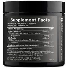 GlucoVantage Dihydroberberine 200mg per serving illustration