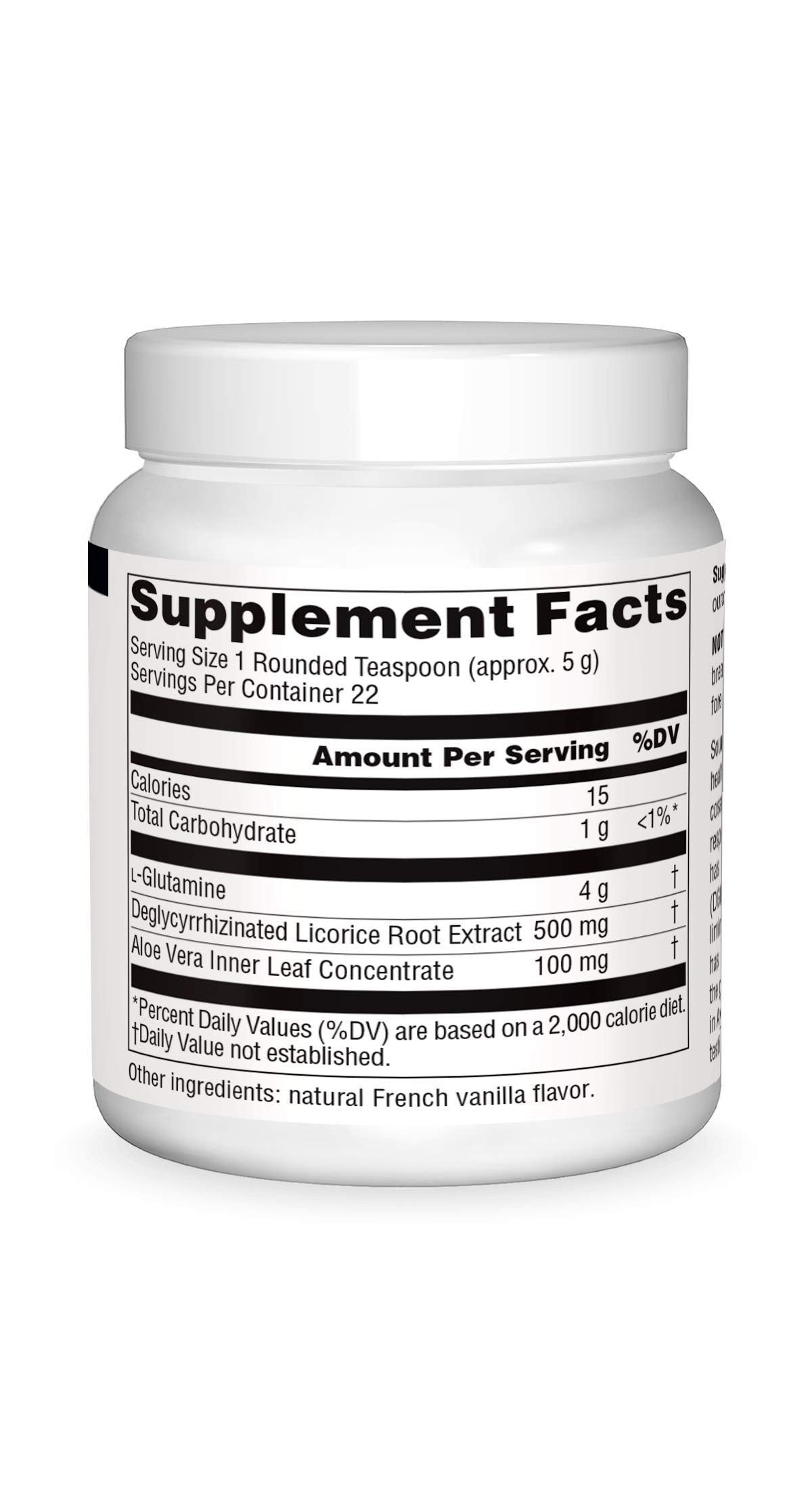 Graphic illustrating glutamine supporting gut permeability and barrier