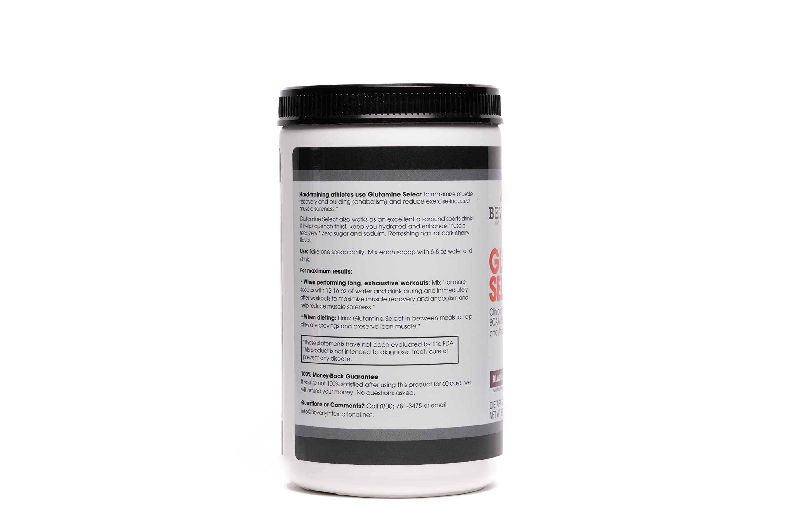 Glutamine Select ingredients and supplement facts