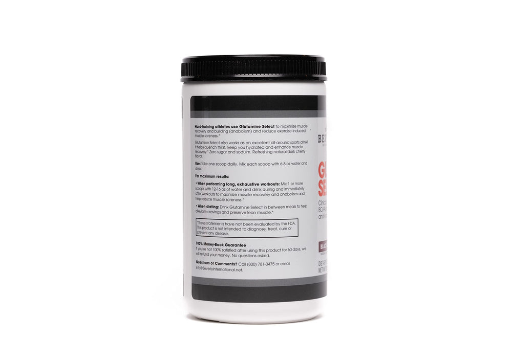 Glutamine Select ingredients and supplement facts