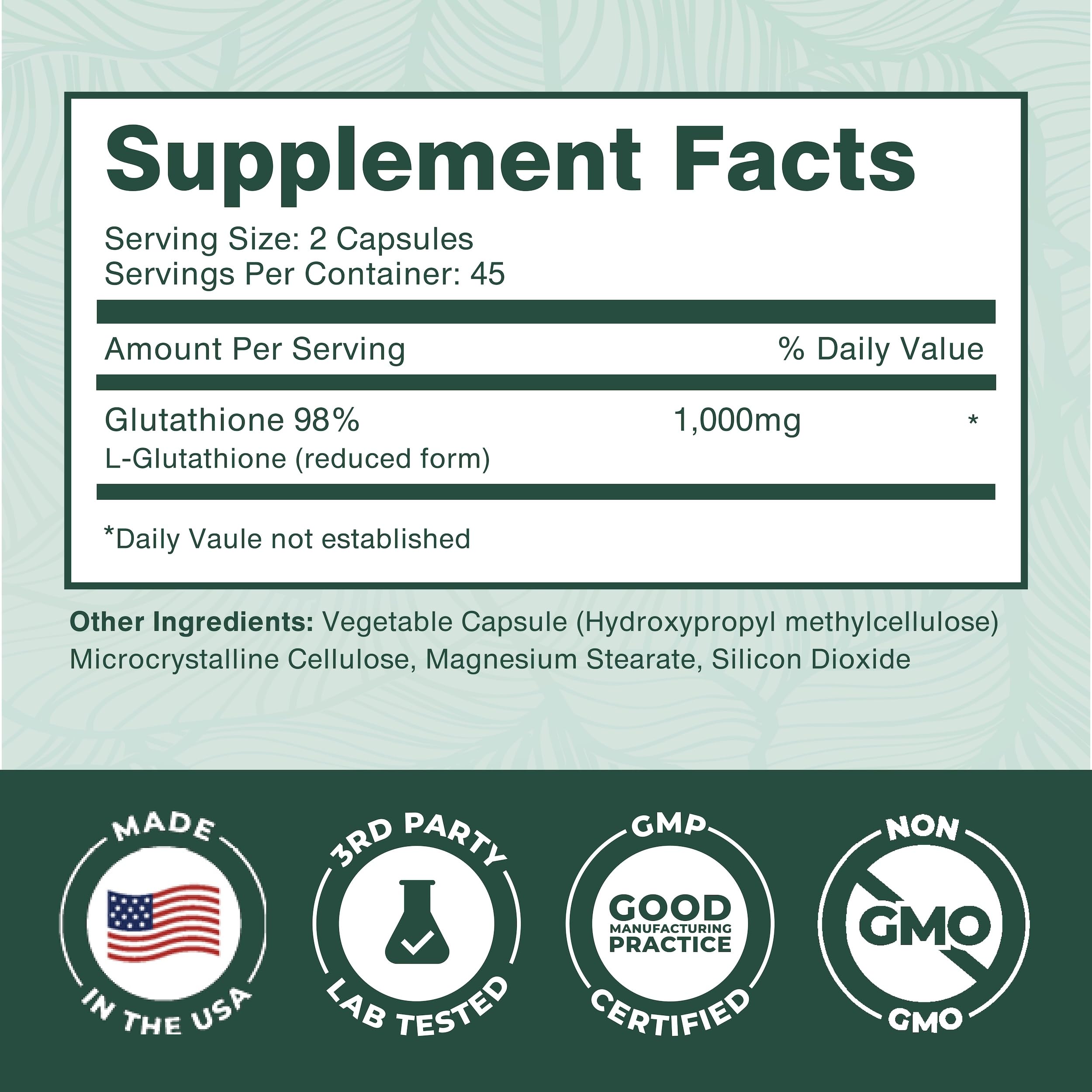 Glutathione support for heart health