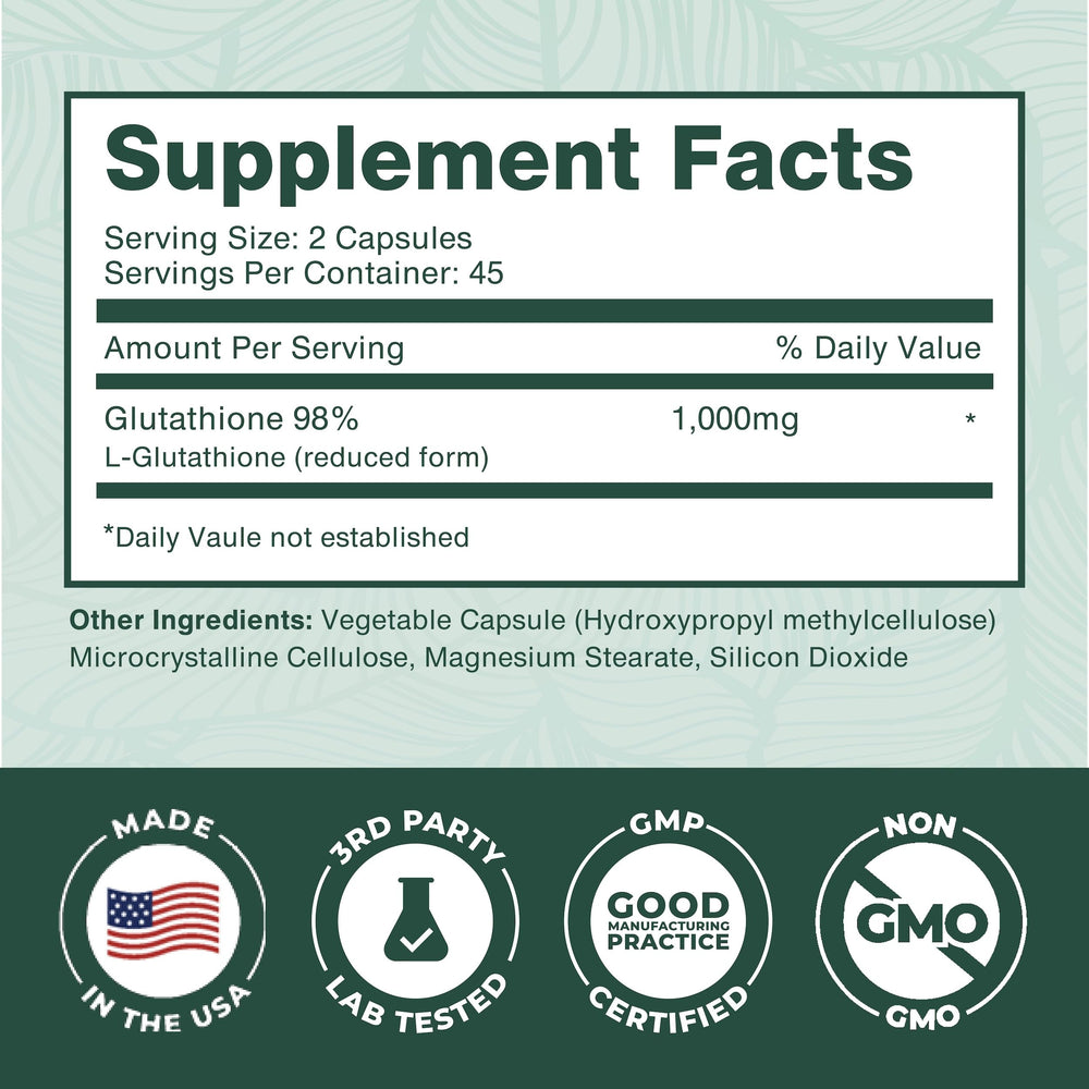 Glutathione support for heart health