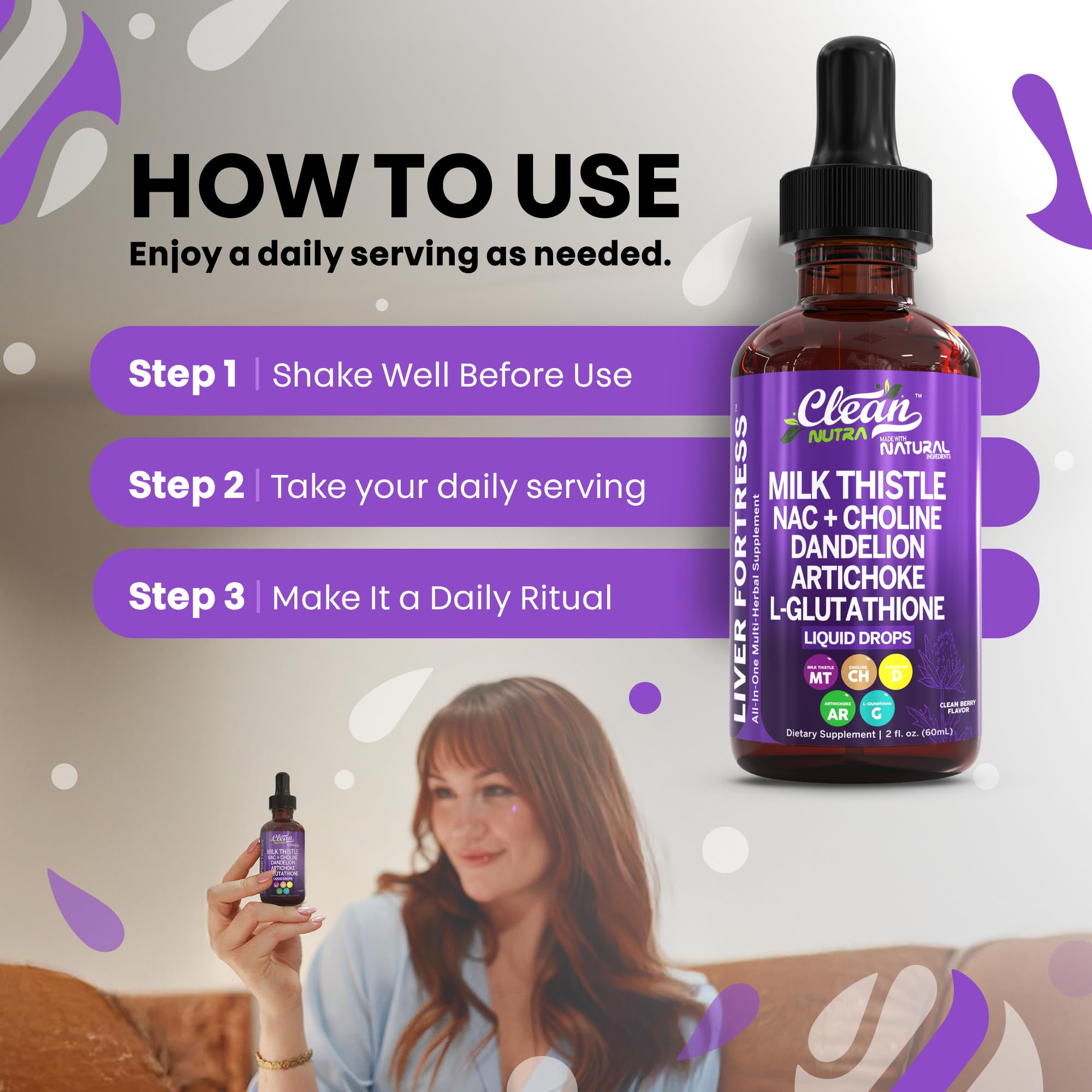 Glutathione liquid for liver repair