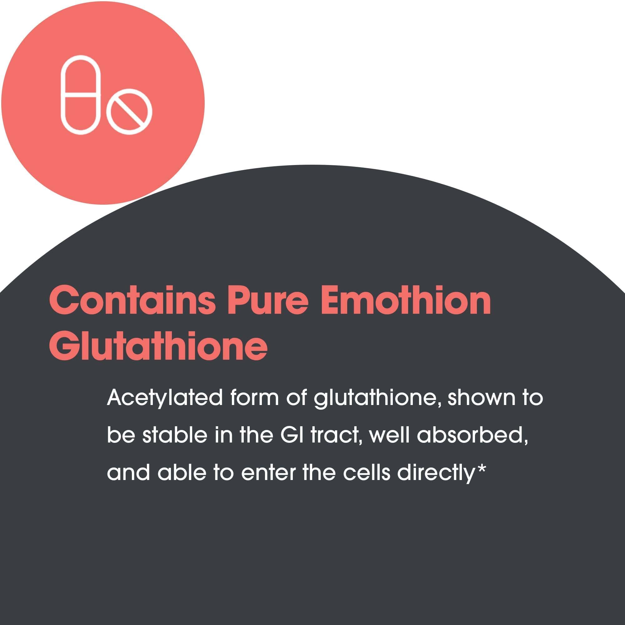Glutathione supporting liver detoxification and immune health