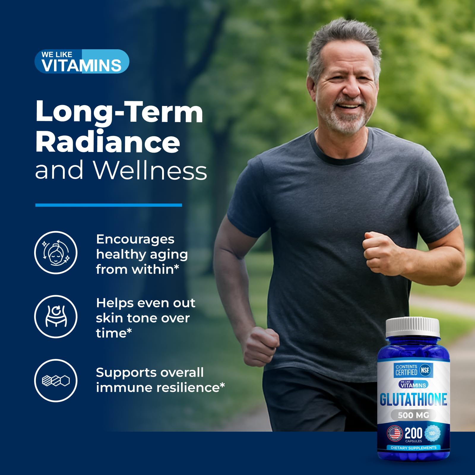 Glutathione supports skin health and anti-aging