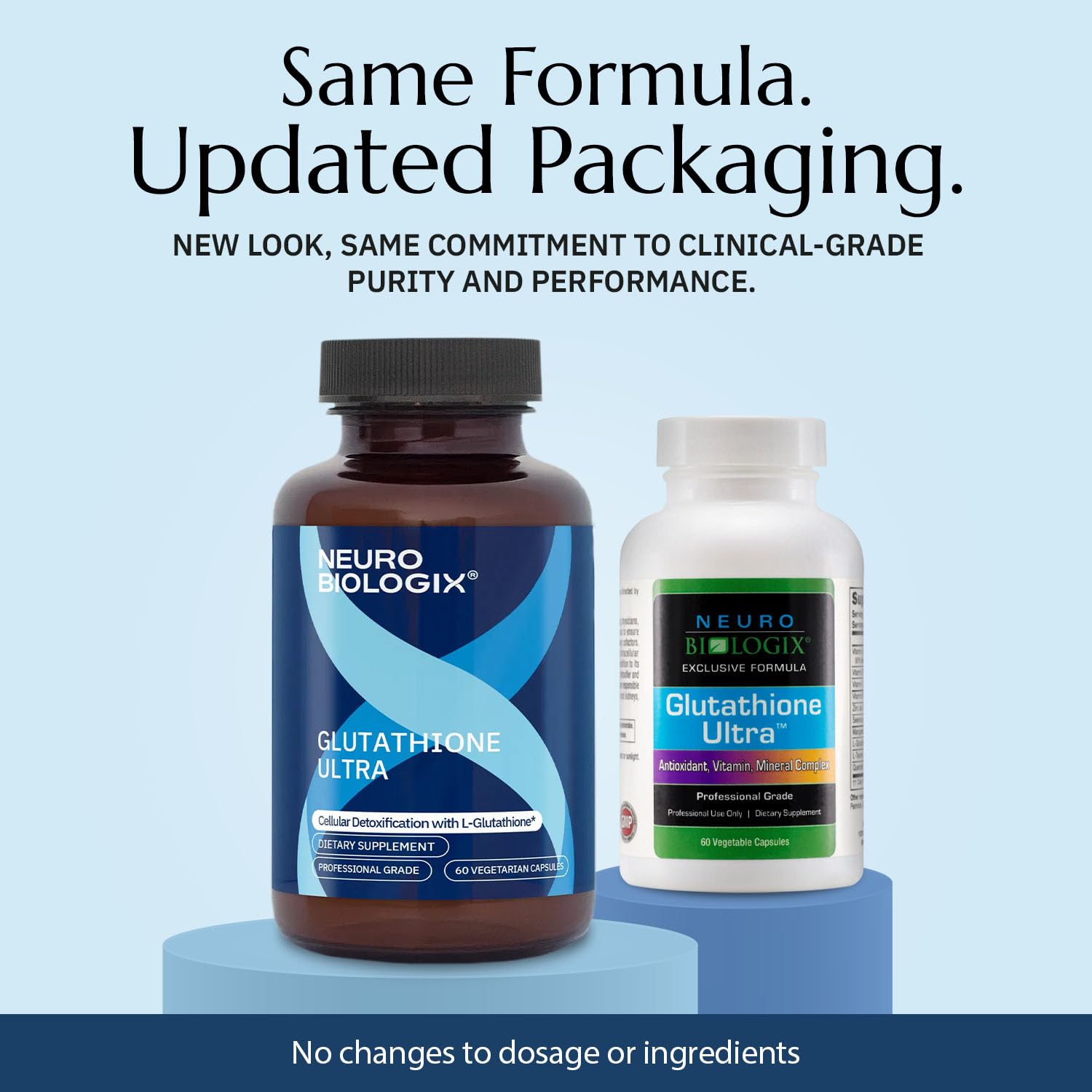 Back label with supplement facts for Glutathione Ultra Complex