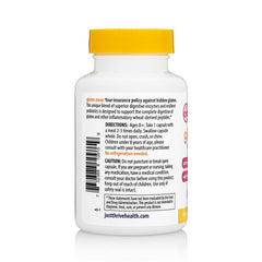 Close-up of Gluten Away enzyme formula featuring Tolerase-G and DPP-IV