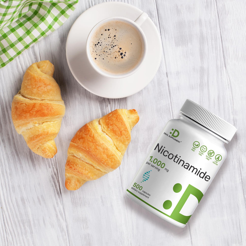 Allergen-free vitamin B3 supplement packaging