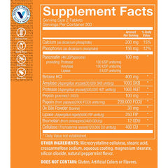 Gluten-free and dairy-free Multi Enzyme supplement packaging