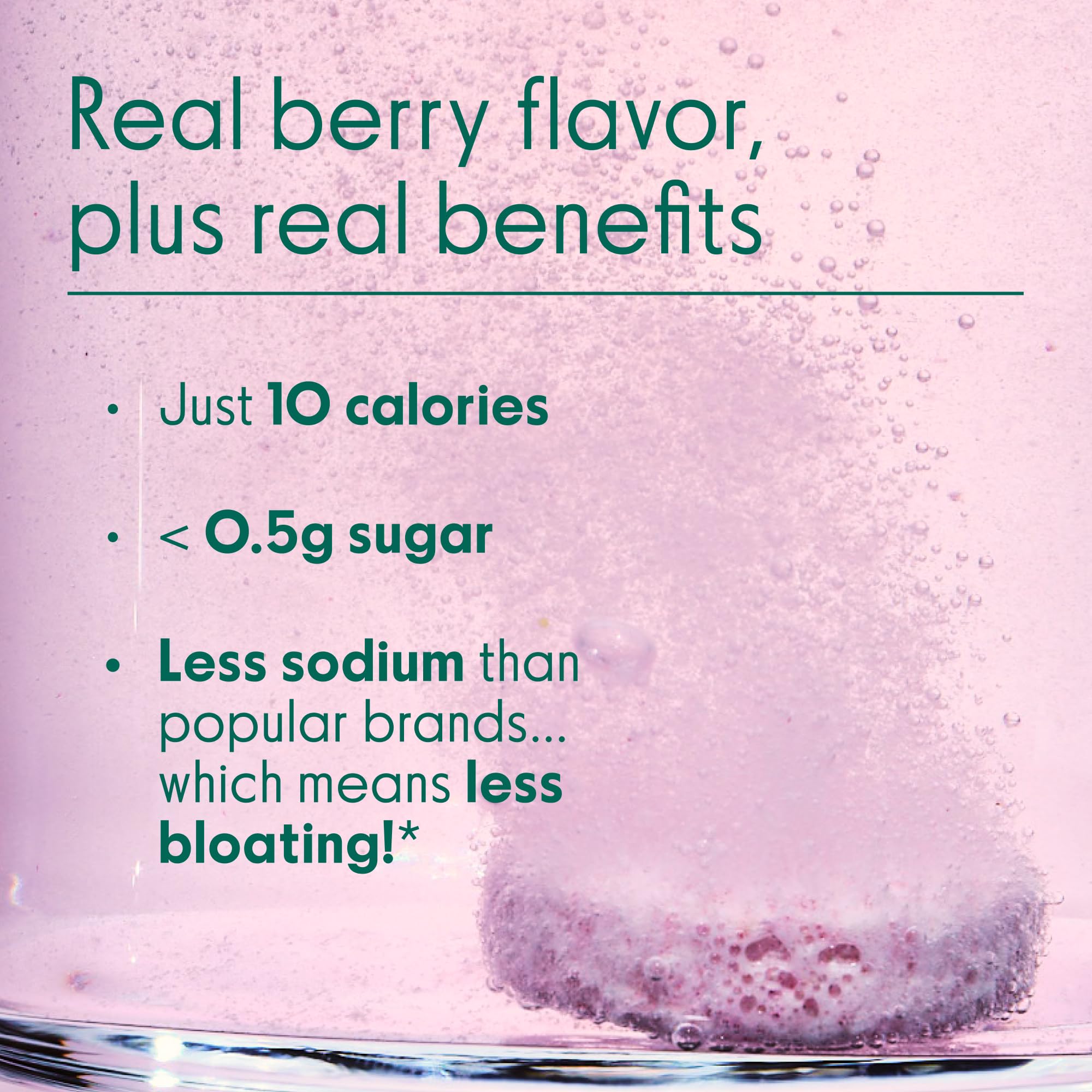 Icons indicating gluten-free, dairy-free, sugar-free, and Non-GMO