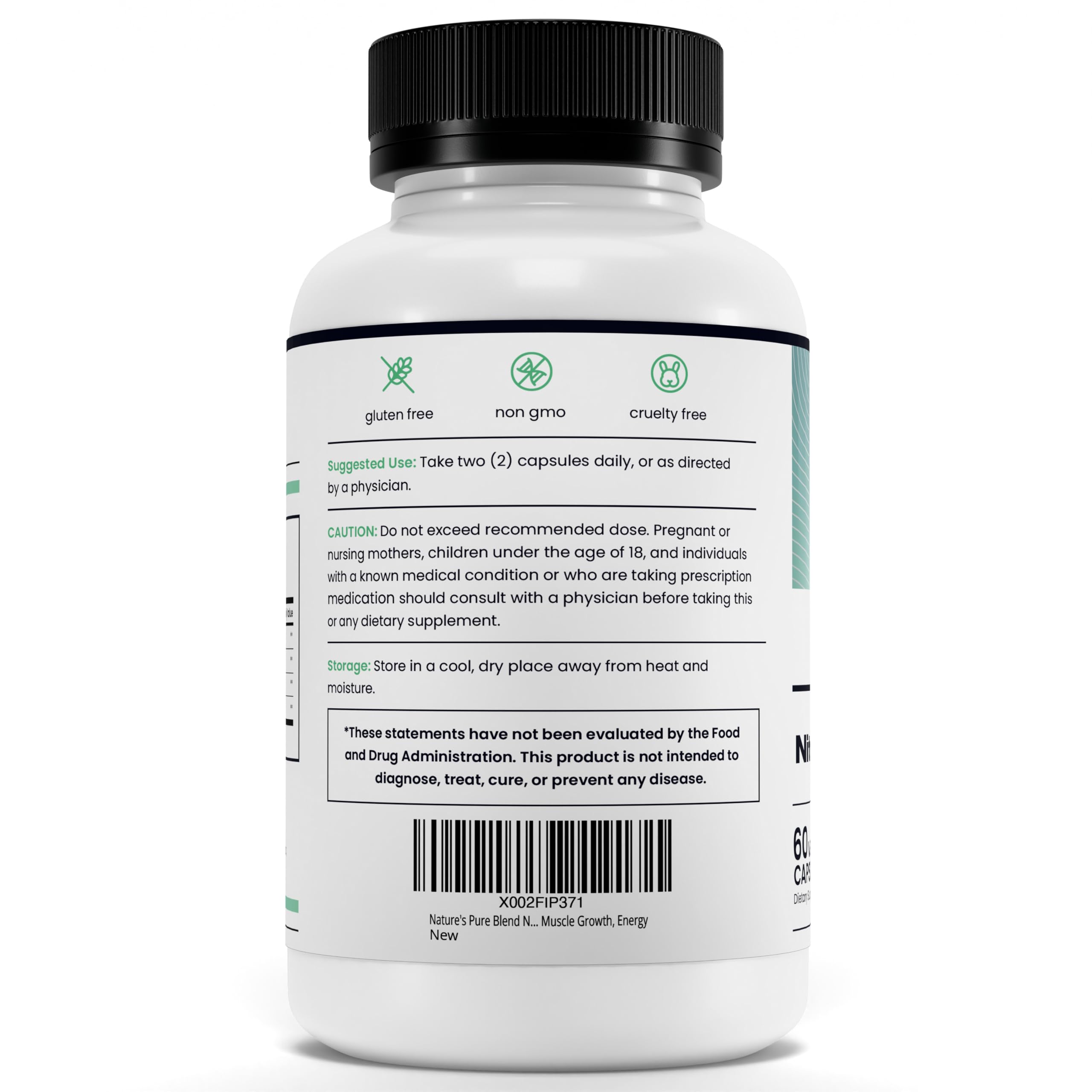 Gluten-free, no artificial ingredients label