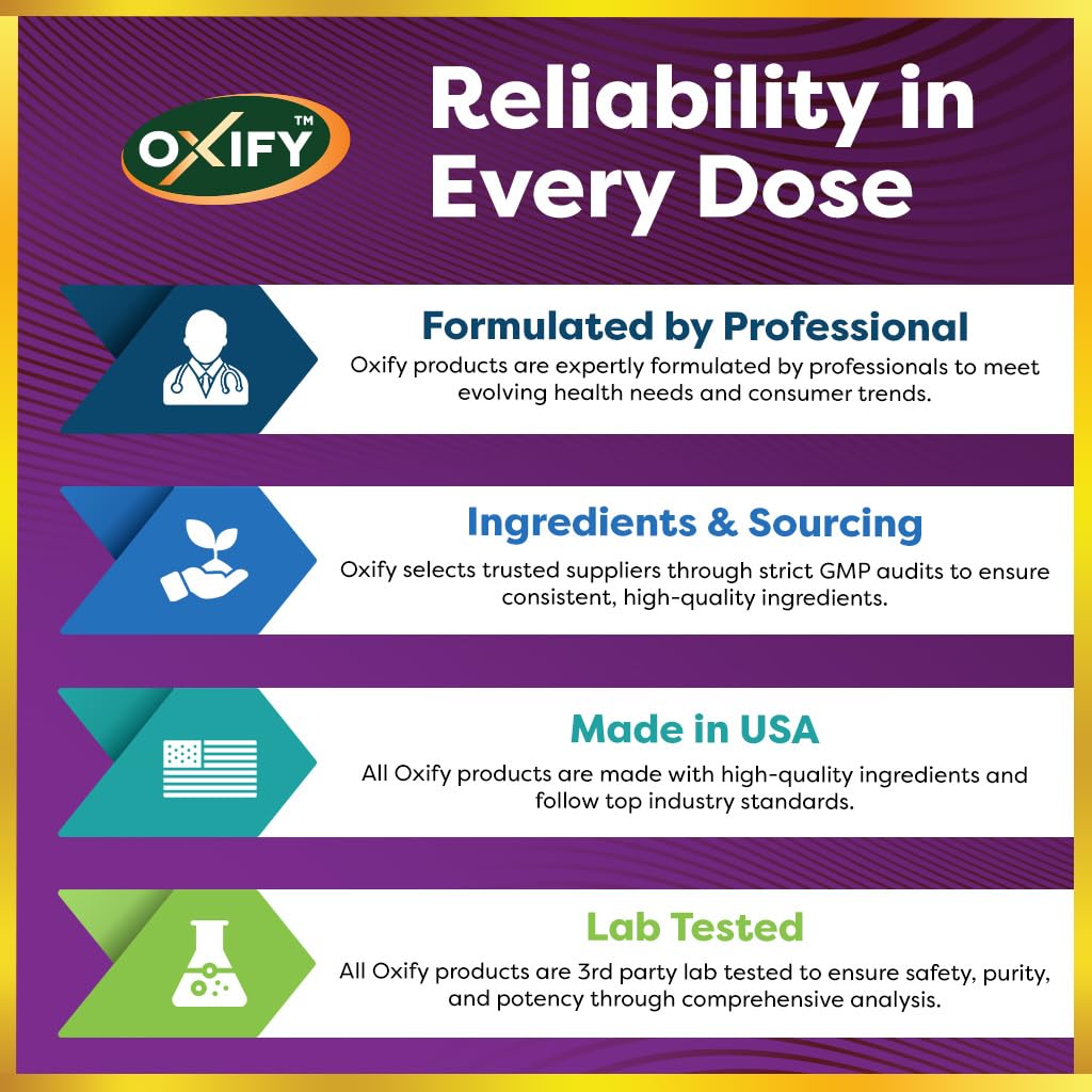 Gluten-free and non-GMO label on Oxify packaging