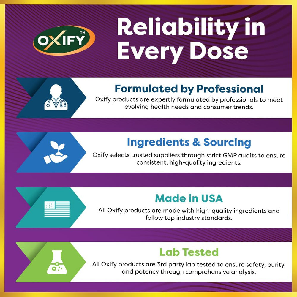 Gluten-free and non-GMO label on Oxify packaging
