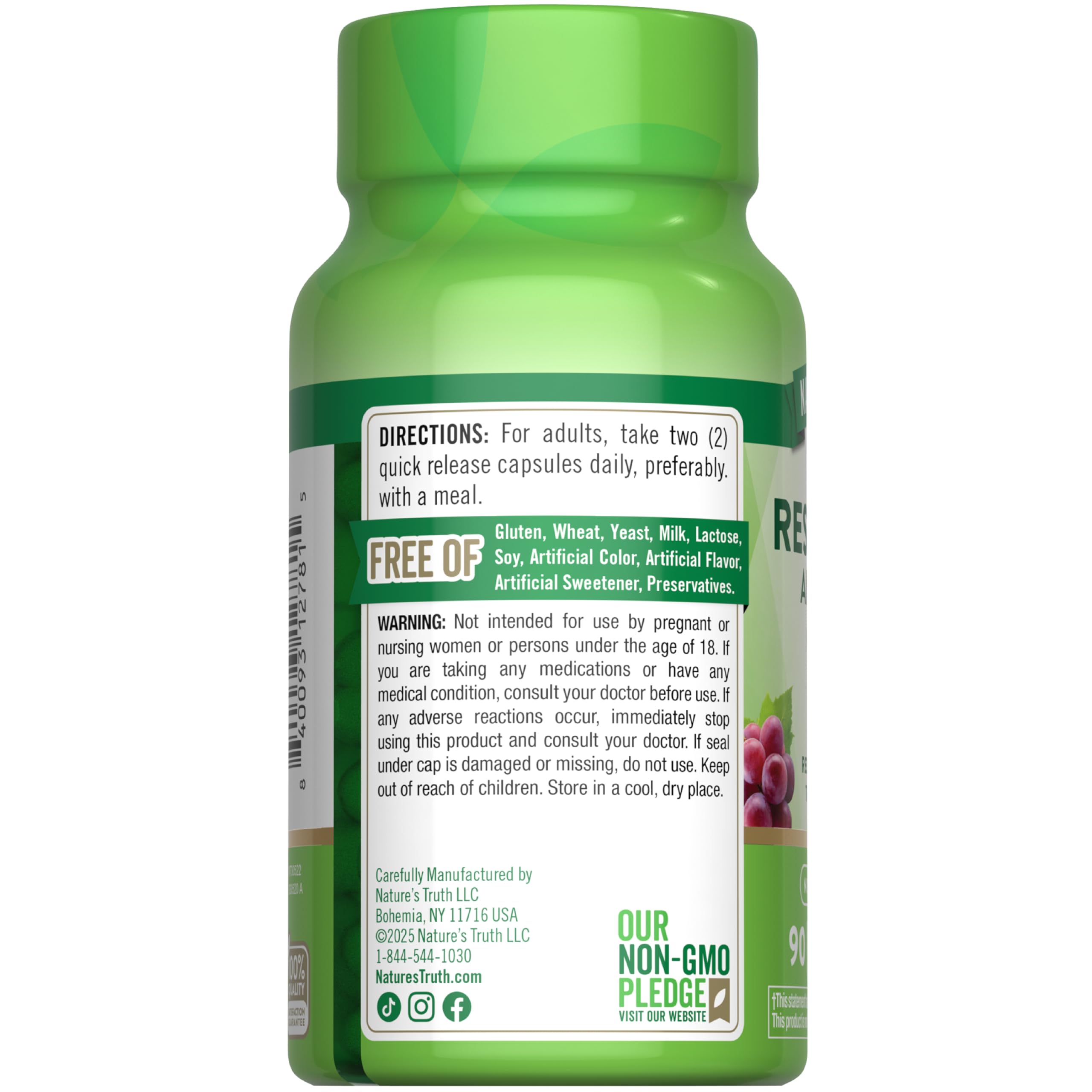 Gluten-free and Non-GMO certification label