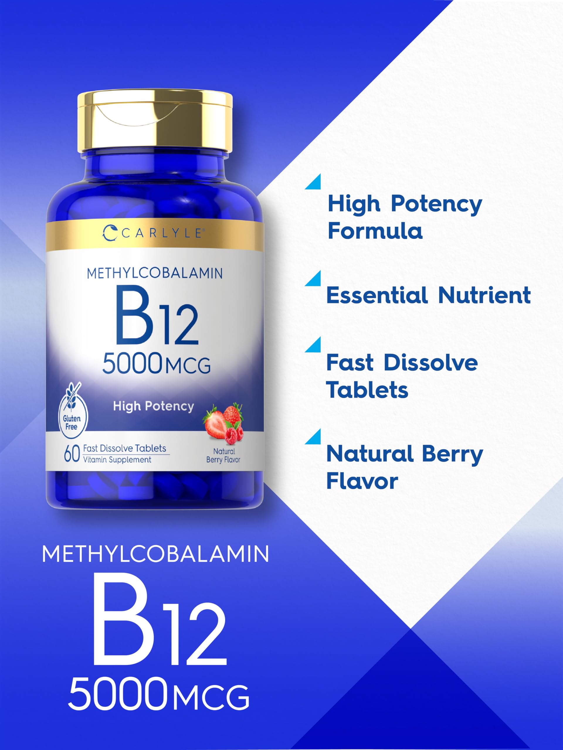 Gluten-free, non-GMO, vegetarian vitamin B12 icon