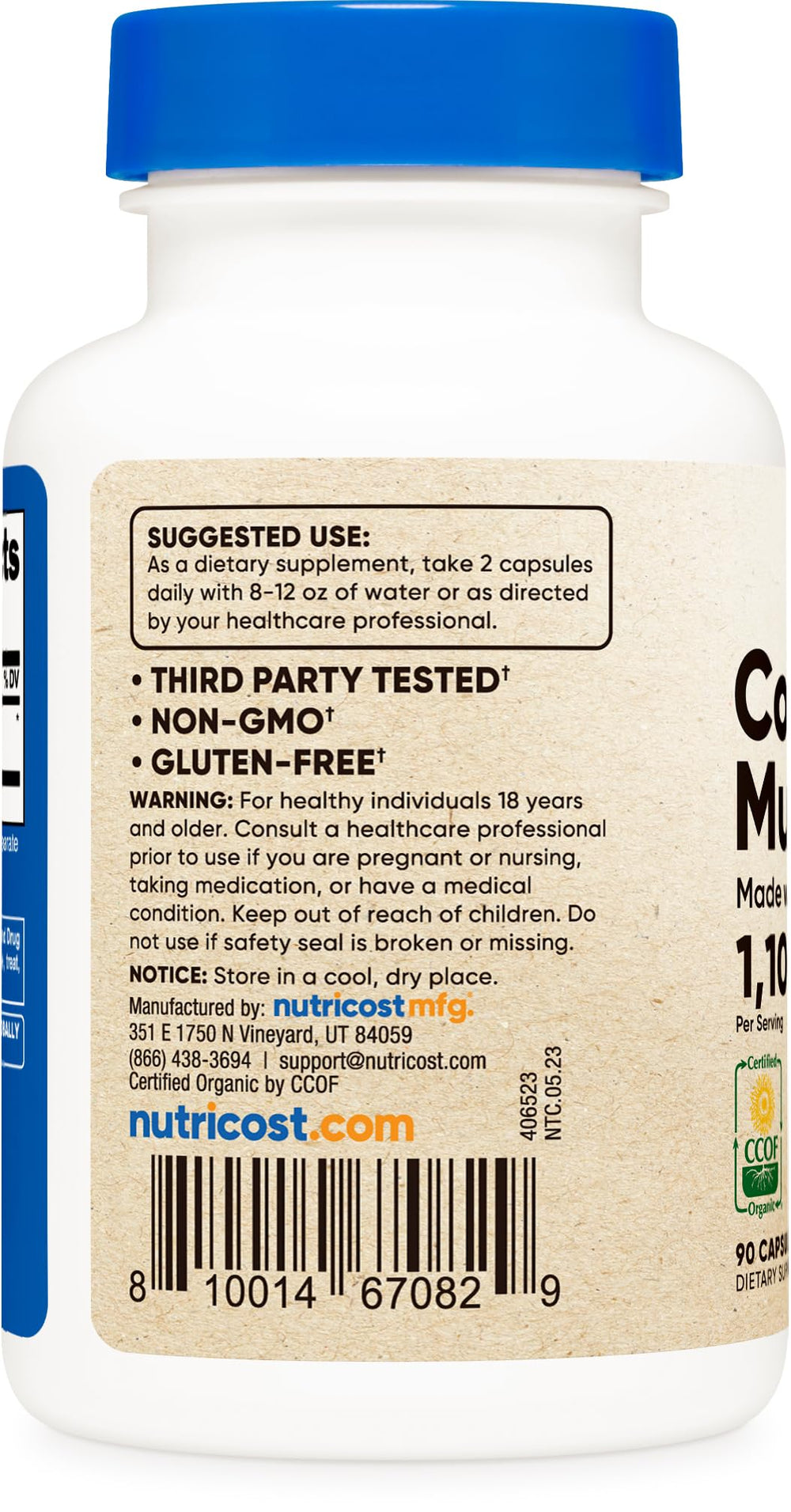 Gluten free, non-GMO, vegetarian certification icons