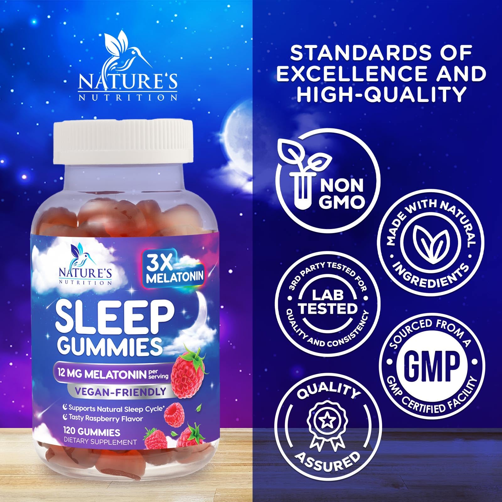 Gluten-free sleep gummies for adults
